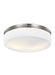 Generation Lighting - FM504SN - Two Light Flush Mount - ISSEN - Satin Nickel