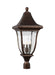 Generation Lighting - OL13107PTBZ - Three Light Outdoor Post Lantern - OAKMONT - Patina Bronze