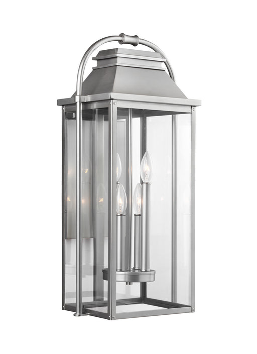 Generation Lighting - OL13202PBS - Four Light Lantern - Wellsworth - Painted Brushed Steel