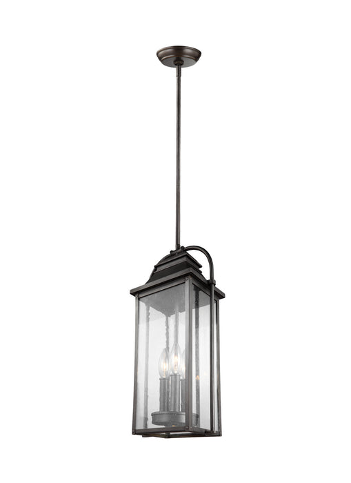 Three Light Pendant from the Wellsworth collection in Antique Bronze finish
