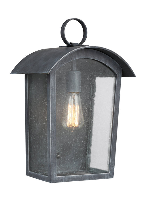 Generation Lighting - OL13302ABLK - One Light Outdoor Wall Lantern - Hodges - Ash Black