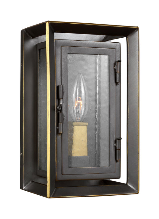 Generation Lighting - OL13800ANBZ/PBB - One Light Lantern - Urbandale - Antique Bronze / Painted Burnished Brass