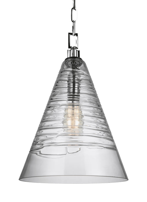 One Light Pendant from the Elmore collection in Chrome finish
