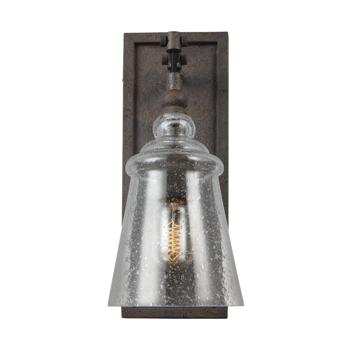 One Light Wall Sconce from the LORAS collection in Dark Weathered Iron finish