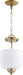 Quorum - 2811-8-80 - Three Light Dual Mount - Richmond - Aged Brass