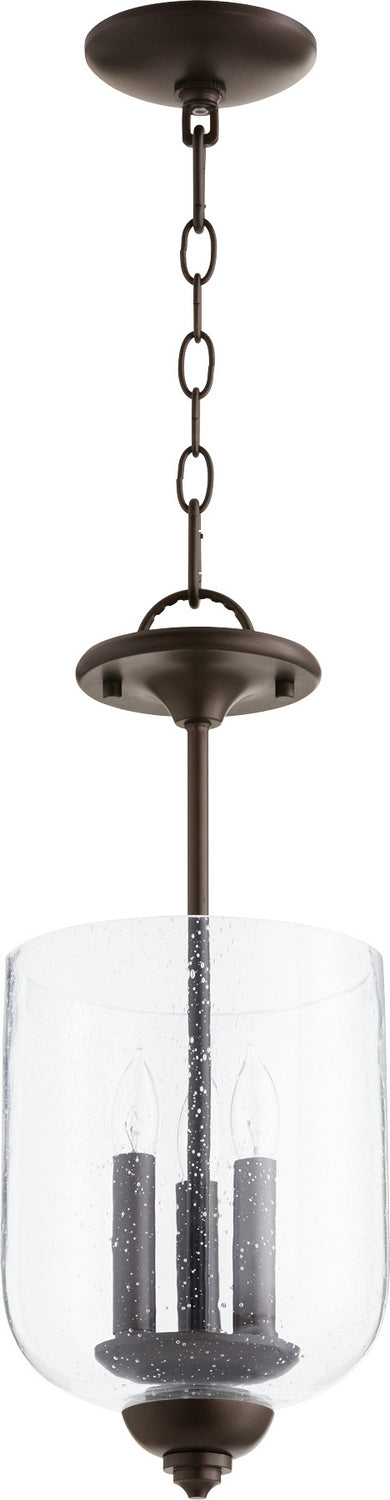 Quorum - 2911-8-186 - Three Light Dual Mount - Richmond - Oiled Bronze w/ Clear/Seeded