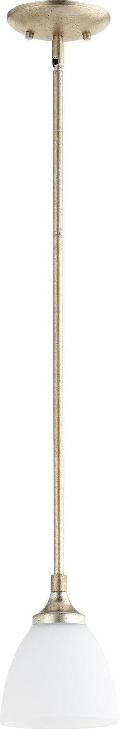Quorum - 3059-60 - One Light Pendant - Enclave - Aged Silver Leaf