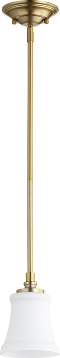 Quorum - 3122-80 - One Light Pendant - Rossington - Aged Brass