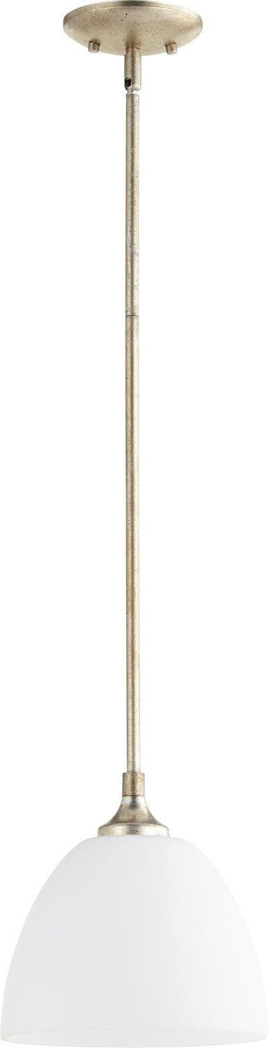 Quorum - 3159-60 - One Light Pendant - Enclave - Aged Silver Leaf