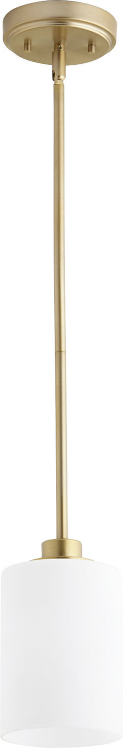 Quorum - 3207-80 - One Light Pendant - Lancaster - Aged Brass