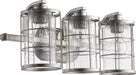 Quorum - 5364-3-7 - Three Light Vanity - Ellis - Tumbled Steel