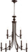 Quorum - 6022-9-186 - Nine Light Chandelier - Rossington - Oiled Bronze