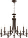 Quorum - 6022-9-86 - Nine Light Chandelier - Rossington - Oiled Bronze