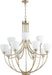 Quorum - 6059-12-60 - 12 Light Chandelier - Enclave - Aged Silver Leaf