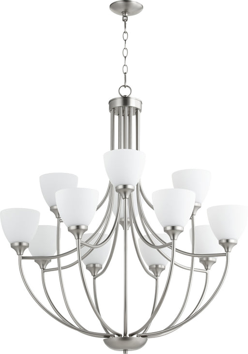 Quorum - 6059-12-65 - 12 Light Chandelier - Enclave - Satin Nickel