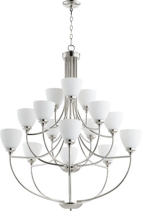 Quorum - 6059-15-62 - 15 Light Chandelier - Enclave - Polished Nickel