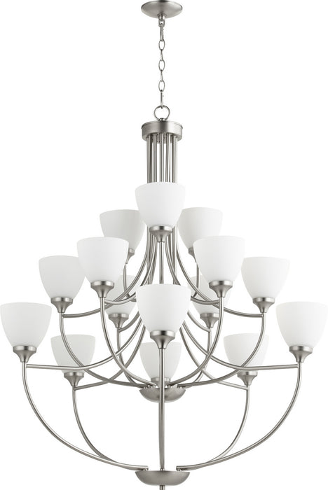 Quorum - 6059-15-65 - 15 Light Chandelier - Enclave - Satin Nickel