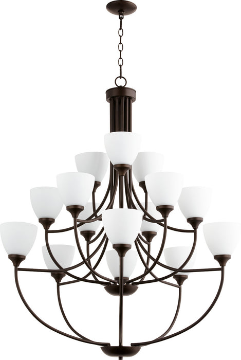 Quorum - 6059-15-86 - 15 Light Chandelier - Enclave - Oiled Bronze