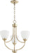 Quorum - 6059-3-60 - Three Light Chandelier - Enclave - Aged Silver Leaf