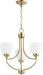 Quorum - 6059-3-80 - Three Light Chandelier - Enclave - Aged Brass
