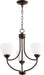 Quorum - 6059-3-86 - Three Light Chandelier - Enclave - Oiled Bronze