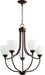 Quorum - 6059-5-86 - Five Light Chandelier - Enclave - Oiled Bronze