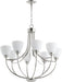 Quorum - 6059-8-62 - Eight Light Chandelier - Enclave - Polished Nickel