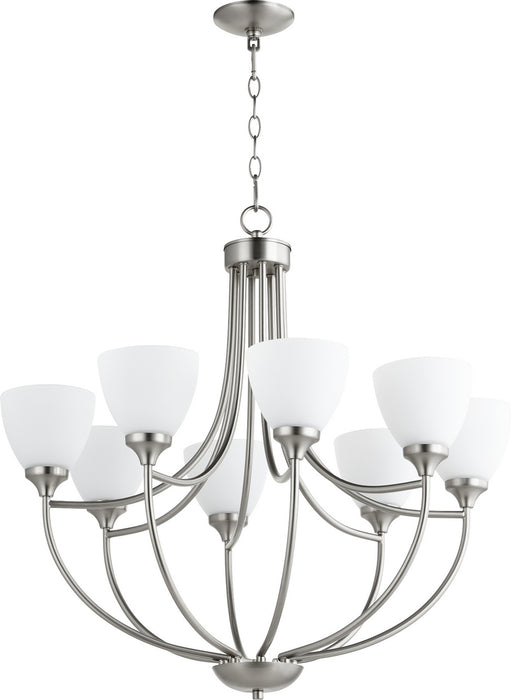 Quorum - 6059-8-65 - Eight Light Chandelier - Enclave - Satin Nickel