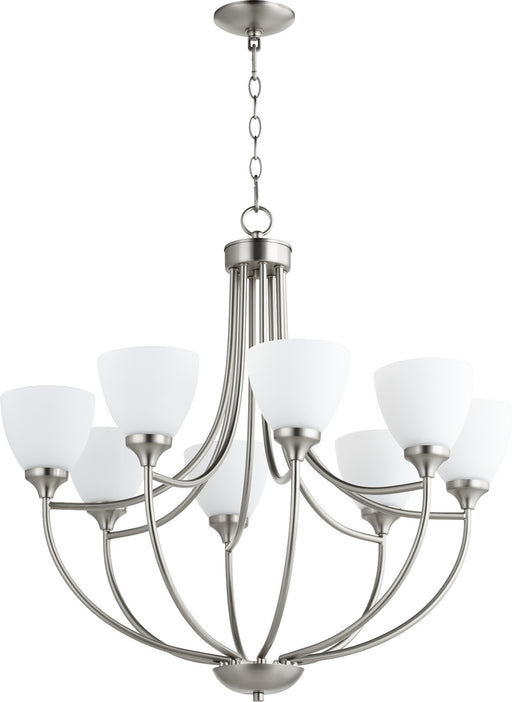 Quorum - 6059-8-65 - Eight Light Chandelier - Enclave - Satin Nickel