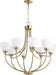 Quorum - 6059-8-80 - Eight Light Chandelier - Enclave - Aged Brass