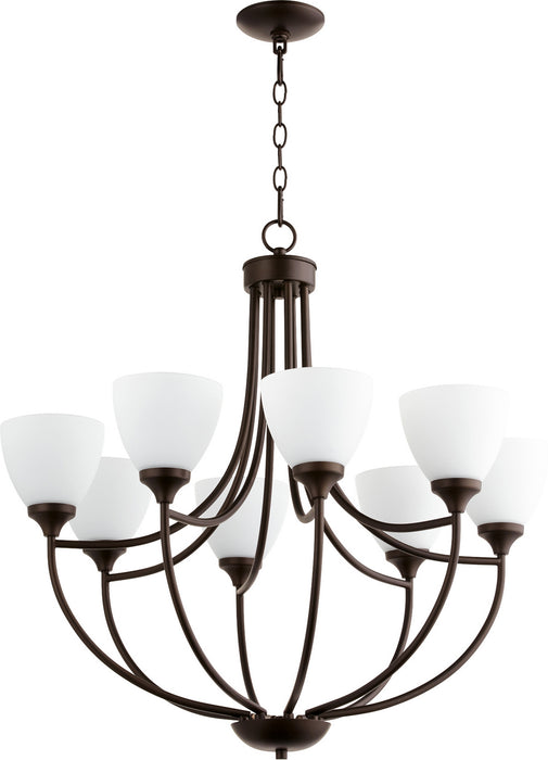 Quorum - 6059-8-86 - Eight Light Chandelier - Enclave - Oiled Bronze