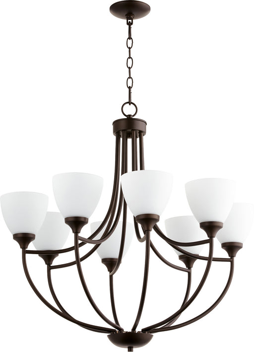 Quorum - 6059-8-86 - Eight Light Chandelier - Enclave - Oiled Bronze