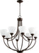 Quorum - 6059-8-86 - Eight Light Chandelier - Enclave - Oiled Bronze