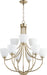 Quorum - 6059-9-60 - Nine Light Chandelier - Enclave - Aged Silver Leaf