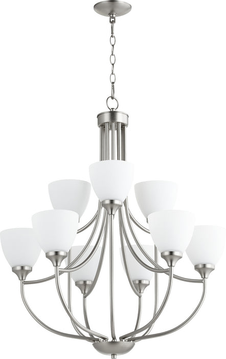 Quorum - 6059-9-65 - Nine Light Chandelier - Enclave - Satin Nickel