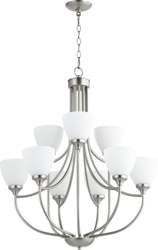 Quorum - 6059-9-65 - Nine Light Chandelier - Enclave - Satin Nickel