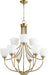Quorum - 6059-9-80 - Nine Light Chandelier - Enclave - Aged Brass