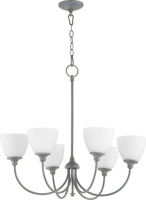 Quorum - 6109-6-17 - Six Light Chandelier - Celeste - Zinc