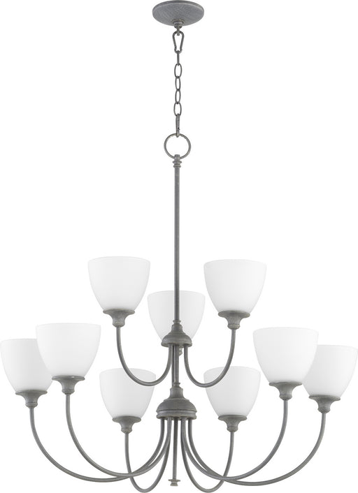 Quorum - 6109-9-17 - Nine Light Chandelier - Celeste - Zinc
