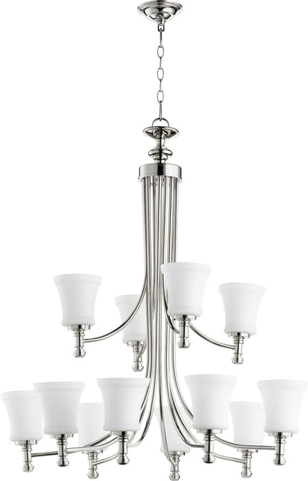 Quorum - 6122-12-62 - 12 Light Chandelier - Rossington - Polished Nickel
