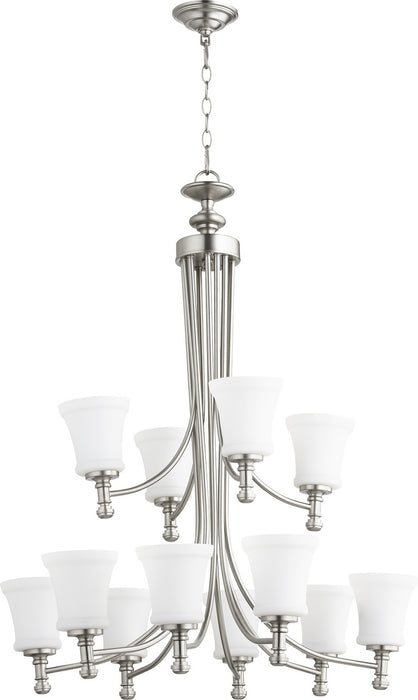 Quorum - 6122-12-65 - 12 Light Chandelier - Rossington - Satin Nickel
