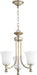 Quorum - 6122-3-60 - Three Light Chandelier - Rossington - Aged Silver Leaf