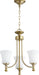 Quorum - 6122-3-80 - Three Light Chandelier - Rossington - Aged Brass