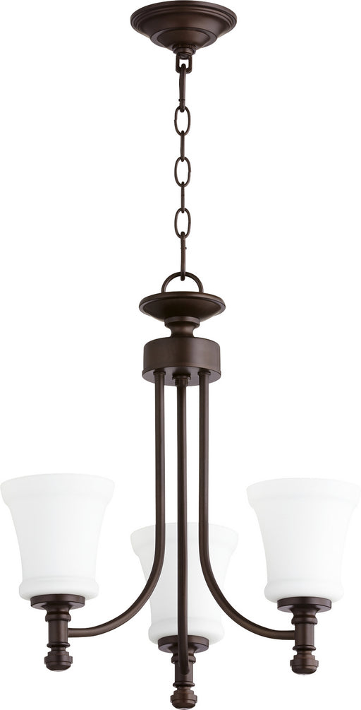 Quorum - 6122-3-86 - Three Light Chandelier - Rossington - Oiled Bronze