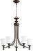 Quorum - 6122-5-86 - Five Light Chandelier - Rossington - Oiled Bronze