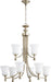 Quorum - 6122-9-160 - Nine Light Chandelier - Rossington - Aged Silver Leaf