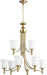 Quorum - 6122-9-180 - Nine Light Chandelier - Rossington - Aged Brass