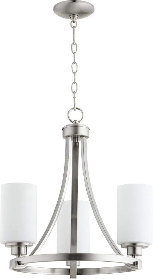 Quorum - 6207-3-65 - Three Light Chandelier - Lancaster - Satin Nickel