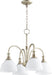 Quorum - 6211-4-60 - Four Light Chandelier - Richmond - Aged Silver Leaf