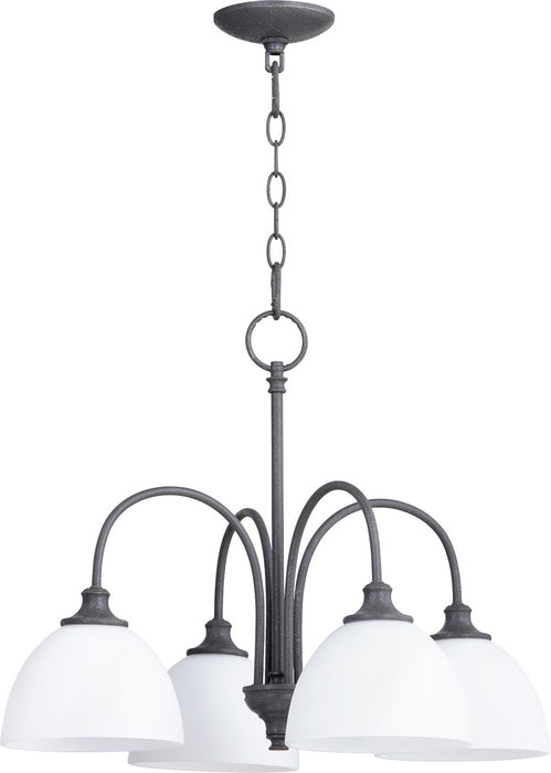 Quorum - 6409-4-17 - Four Light Chandelier - Celeste - Zinc